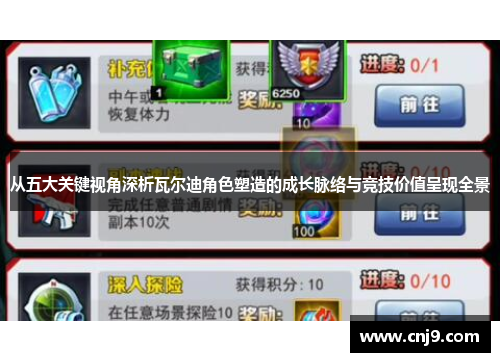 从五大关键视角深析瓦尔迪角色塑造的成长脉络与竞技价值呈现全景